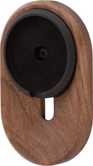 Oakywood MagSafe iPhone Wall Mount - Multifunktionale iPhone-Halterung - Wandmontage - Walnuss -