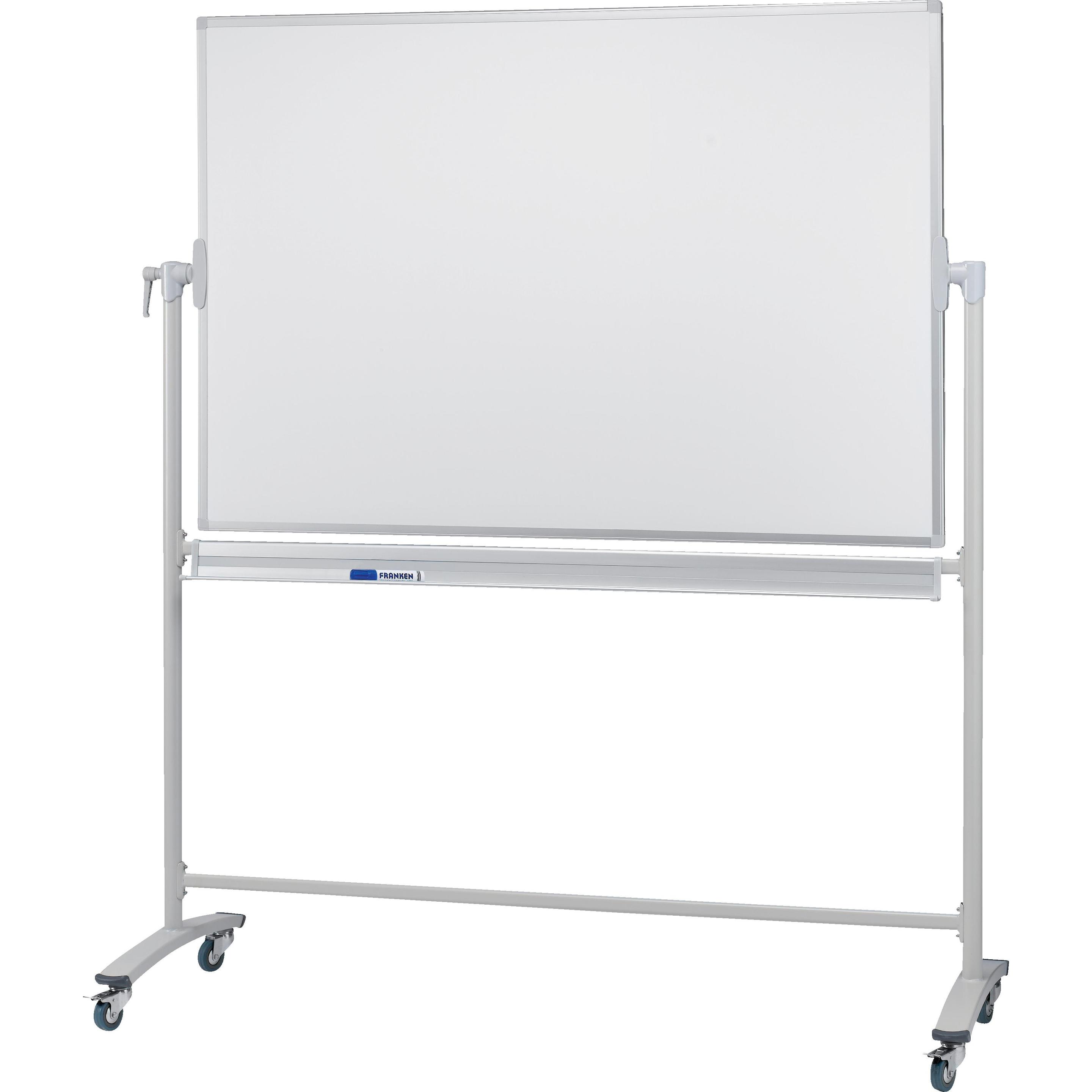 Franken, Präsentationstafel, Whiteboard Mobil mit Drehfunktion Emaille (220 x 120 cm)