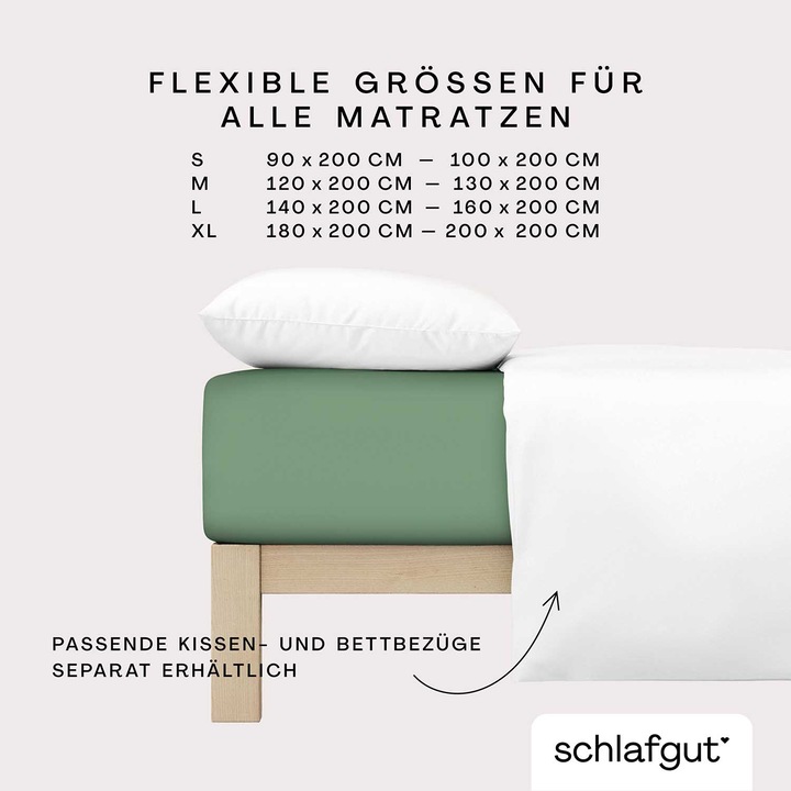 Actual product image schlafgut Frottex (90 x 190 - 100 x 220 cm)