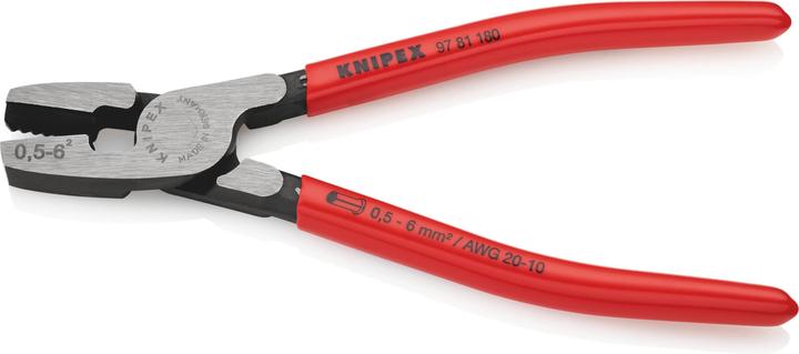 Actual product image Knipex Crimping Pliers for wire ferrules (180 mm)