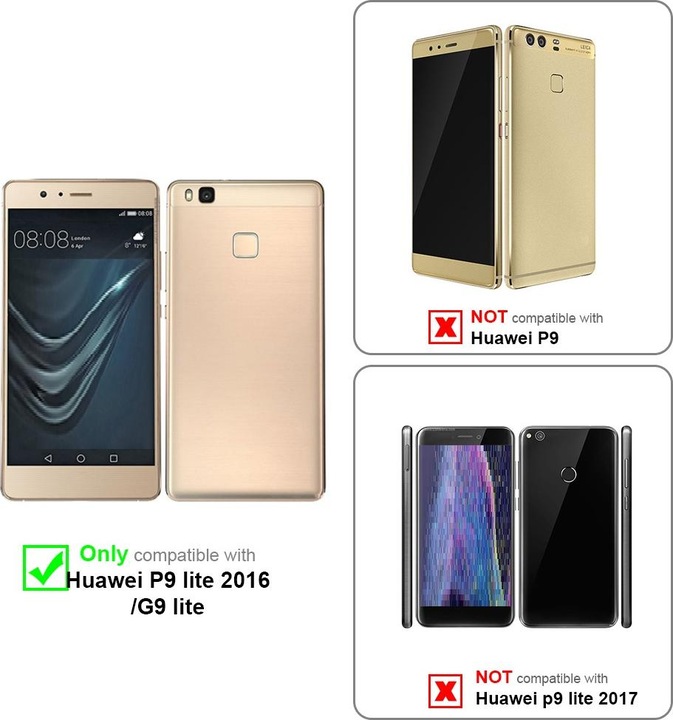 Produktbild Cadorabo Book Invisible Magnet Cover (Huawei P9 Lite)