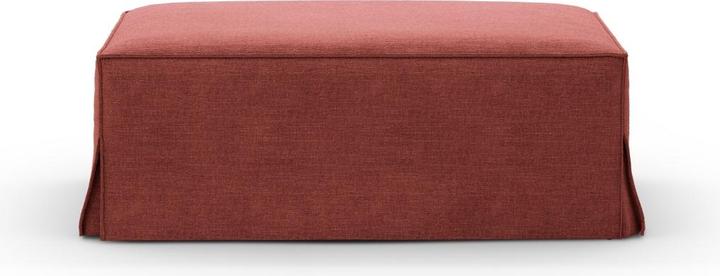 Micadoni Pouf, "Jodie", 1 Seat, Cherrywood, 102x80x40 Made in Europe