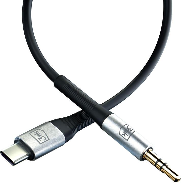 Image du produit 3MK USB C — 3.5mm Klinke (1 m, Jack 3,5 mm (AUX))
