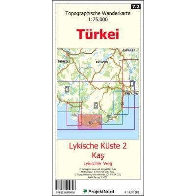 Mollenhauer:Lykische Küste 2-Kas-Ly.7.2, Landkarte