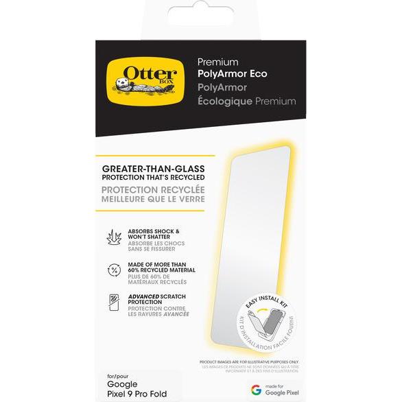 Thumbnail - OtterBox PolyArmor Premium Screen Protector (1 Stück, Google Pixel 9 Pro Fold), Smartphone Schutzfolie, Transparent
