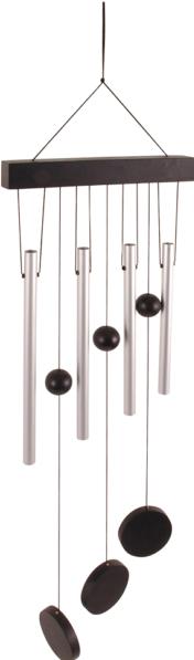 Image du produit Esschert Design Carillon à vent avec 4 tubes en aluminium