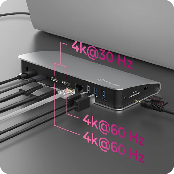 Produktbild Icy Box RaidSonic ICYBOX IB-DK2408-C Dockingstation 11in1 (USB-C, 1 Ports)