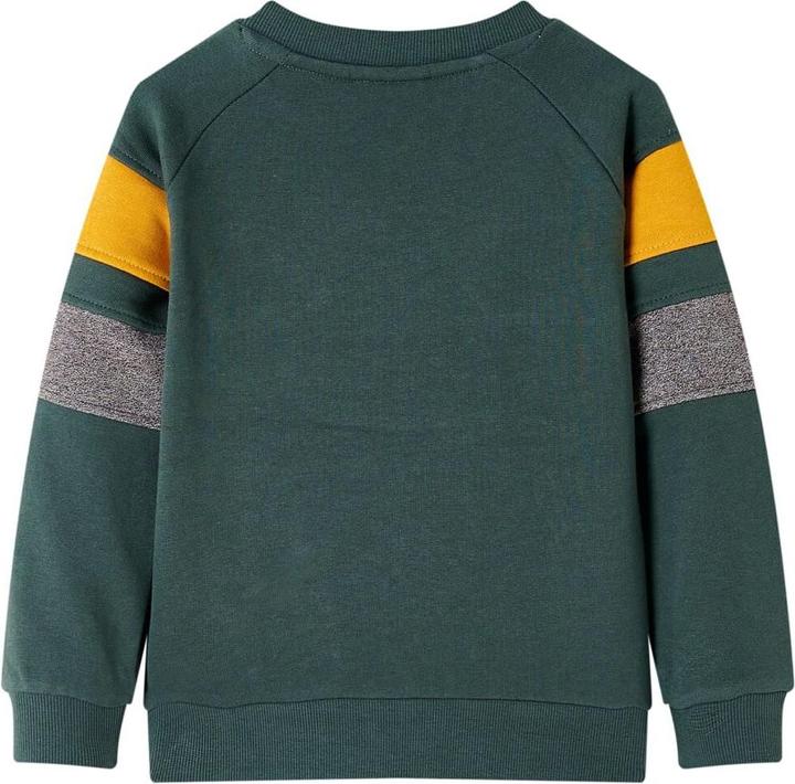 Produktbild VidaXL Kinder-Sweatshirt Dunkelgrün 140,Material: 92 % Baumwolle (140)