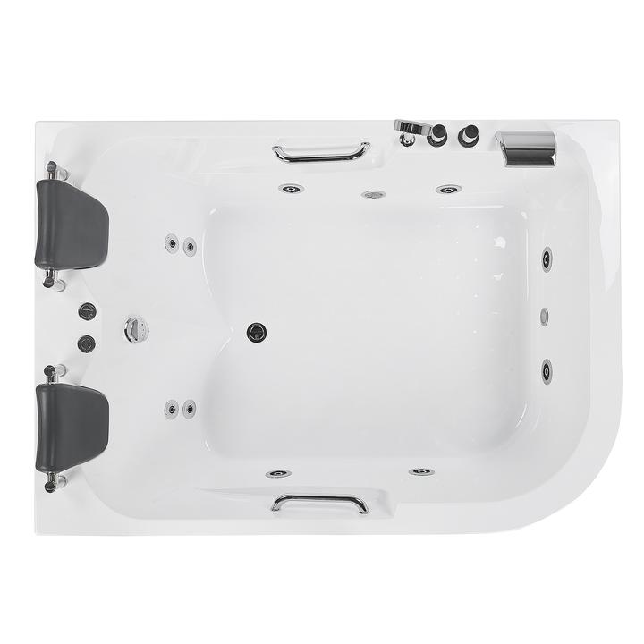 Immagine prodotto Beliani Vasca idromassaggio bianca ad angolo con LED 170 x 119 cm destra BAYAMO (318 l, 119 cm, 170 cm)
