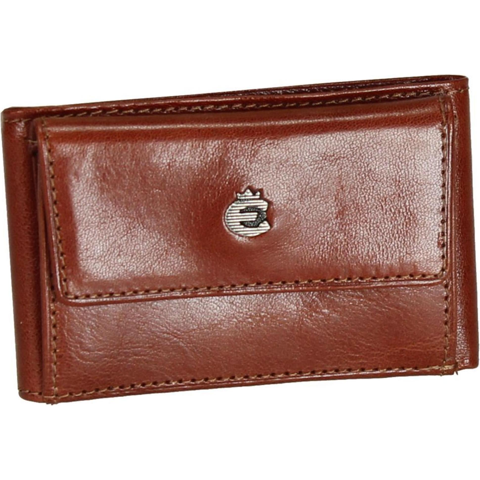 Esquire, Damen, Portemonnaie, Toscana Damengeldbörse Leder 9,5 cm, Braun