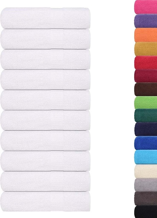 Immagine prodotto VidaXL Asciugamani 50 pz. Bianco 50x100 cm 360 g/m² 100% cotone Asciugamano da bagno
