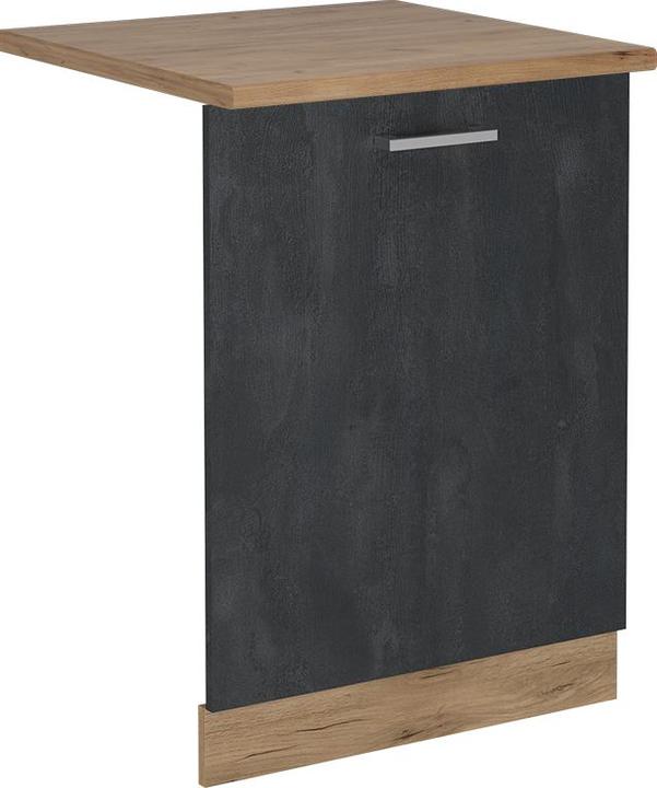 Goldkraft Eiche, Schwarz, Schwarz Beton