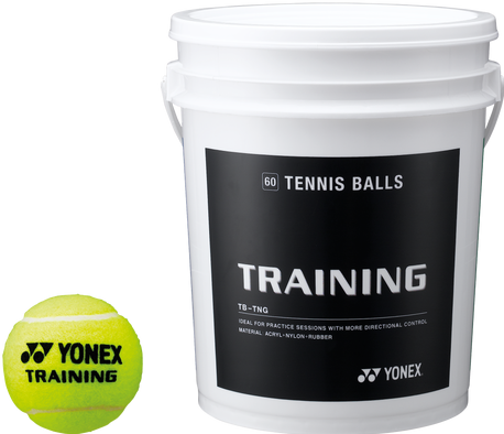 Yonex Tennisball Training 60er Bucket drucklose Bälle