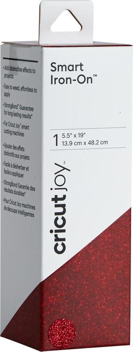 Actual product image Cricut Iron-on Foil Joy 13.9 cm x 48.2 cm Glitter Red