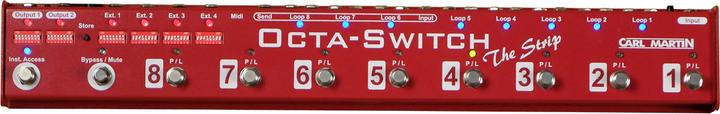 Actual product image Carl Martin Octa-Switch "The Stripe" - 8-way effect pedal looper (Sampler)