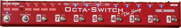 Produktbild Carl Martin Octa-Switch "The Stripe" - 8-fach Effektpedal Looper (Sampler)