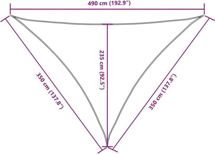 Produktbild vidaXL Sonnensegel (350 x 350 cm)