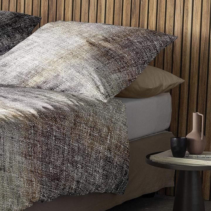 Actual product image Irisette Fluffy cotton bed linen sable grey 8550 (Bedding set, 135x200 cm + 80x80 cm)