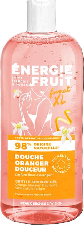 Actual product image Energie Fruit Shower gel orange blossom & organic flax oil 98% nat liq (500 ml)