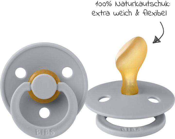 Produktbild Bibs Colour Latex Schnuller (anatomisch, 6-18 Monate), Cloud & Vanilla (2x, 6 - 12 Monate)