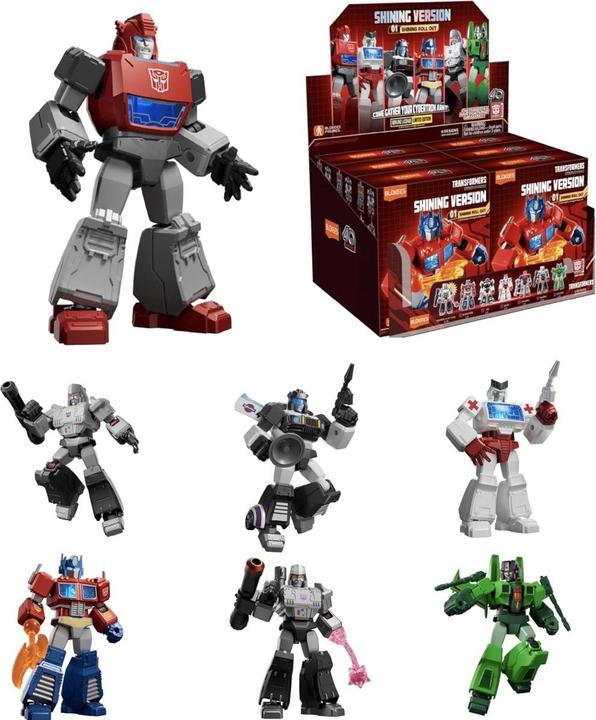 Actual product image Blokees Transformers assortment figurines Plastic Model Kit Shining Version 01 Shining Roll Out (9)