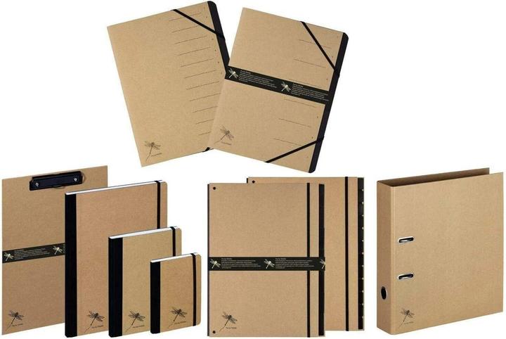 Actual product image Pagna Document folder 2-ring mechanism kraft paper nature (A4, 1x)