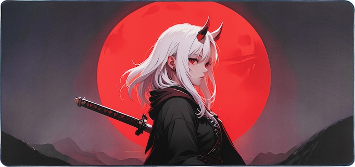 Produktbild Blackstar Anime Mauspad, 40 × 80 cm