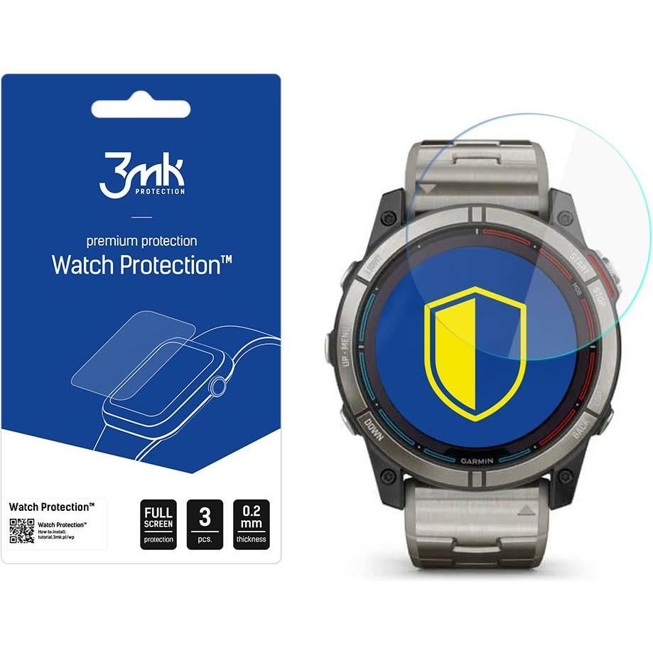 3MK Garmin Quatix 7X - Watch Protection? v. FlexibleGlass Lite, Smartwatch Zubehör, Transparent