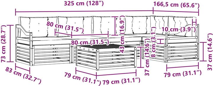 Produktbild vidaXL Outdoor-Sofa