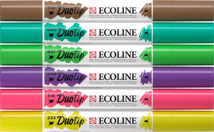 Produktbild Talens ECOLINE DUOTIP - Farbstifte Set (6x)