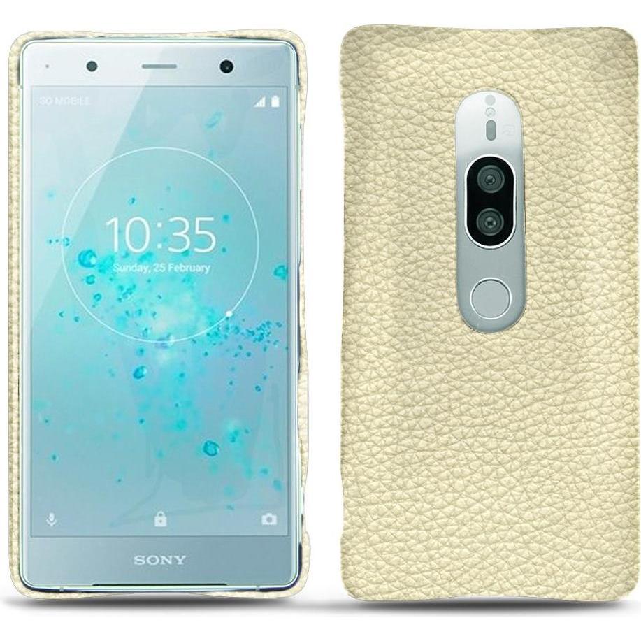 Thumbnail - Noreve Lederschutzhülle (Sony Xperia XZ2 Premium), Smartphone Hülle, Weiss