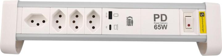 Actual product image Schönenberger Tisch-Steckdosenleiste (4x, Type 13, 2 m)