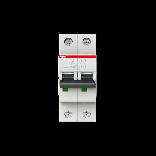 Actual product image ABB S202-K4 Automatic circuit breaker 4A per M compact 2-pole S200