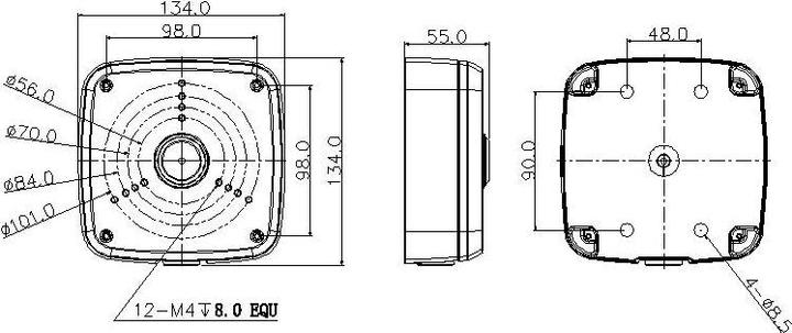 Actual product image Dahua PFA122-B Bracket