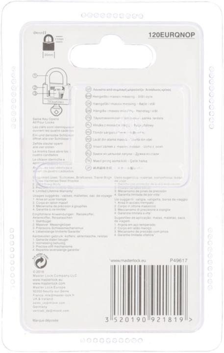 Actual product image Master Lock Padlock