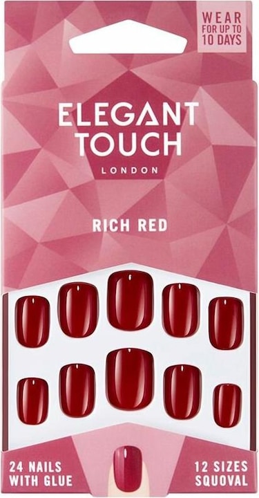 Produktbild Elegant Touch Core Colour Nails Rich Red 1 count (Rich Red)