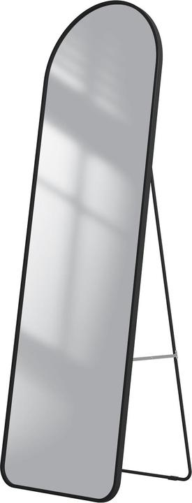 Emke Bogen Standspiegel mit Rahmen aus Aluminium, 45*147cm, Schwarz