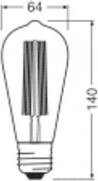 Produktbild Osram Vintage-Lampe (E27, 8.80 W, 806 lm, 1 x, F)
