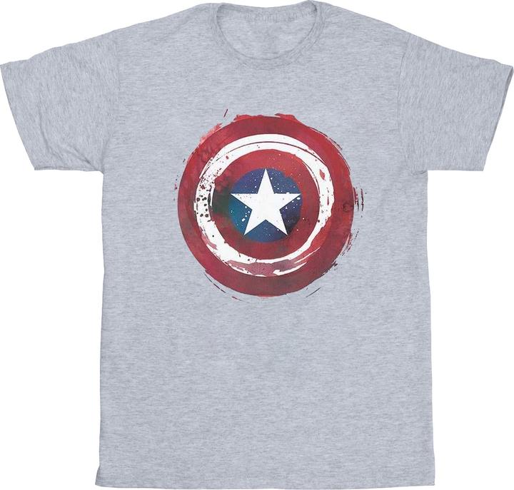 Image du produit - T-shirt CAPTAIN AMERICA SPLATTER SHIELD - Femme (3XL)