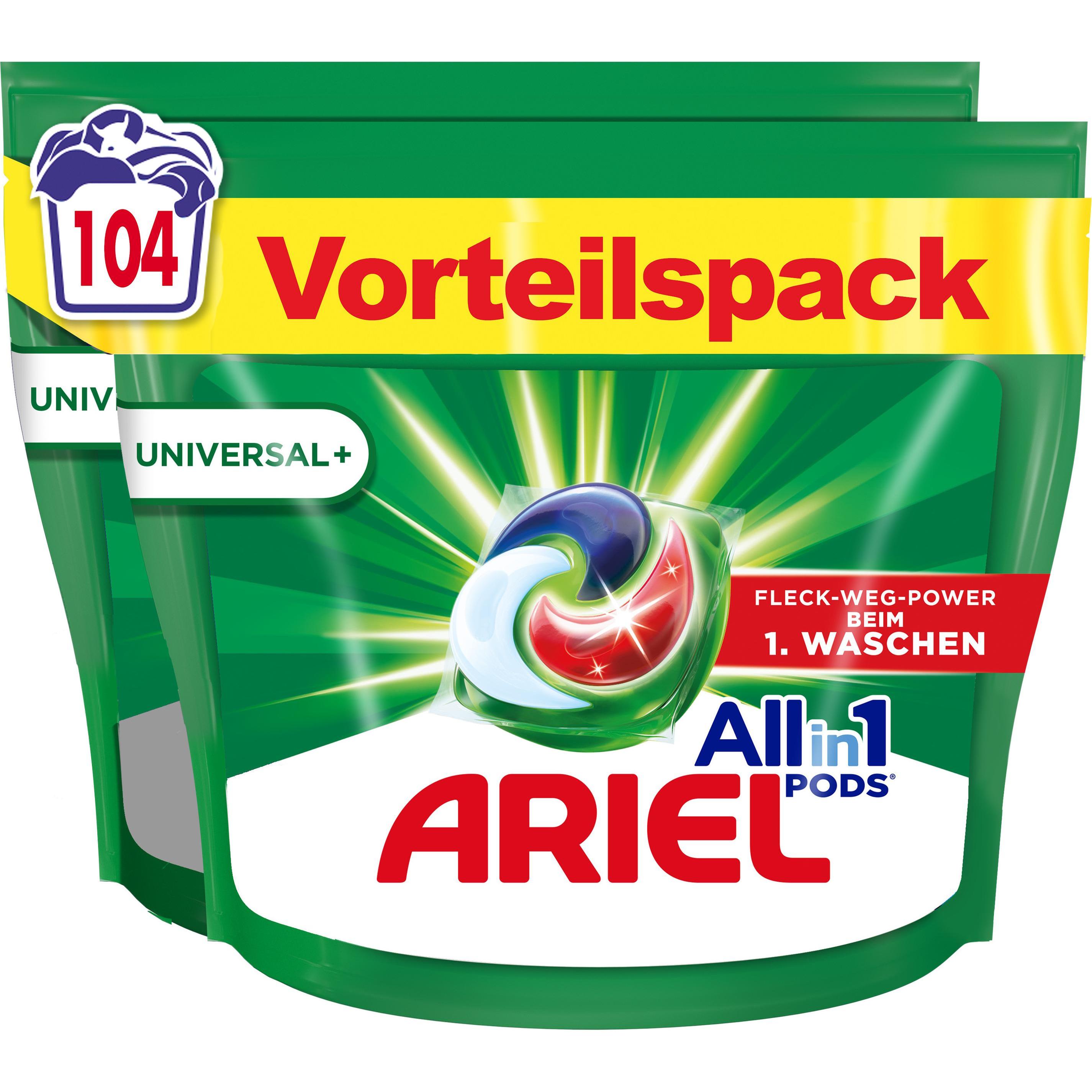 Ariel All-in-1, Waschmittel + Textilpflege