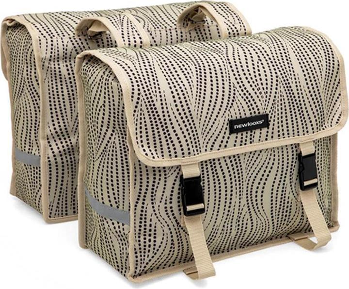 Produktbild New Looxs Tasche Fiori Double Alma Sand (30 l, Gepäckträgertasche)