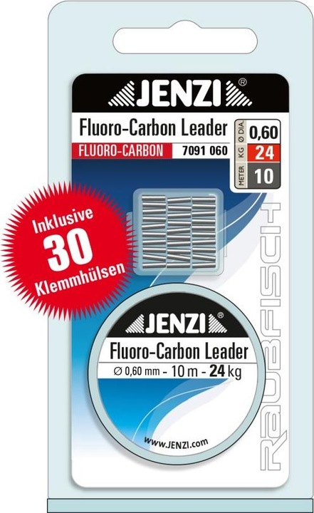 Actual product image Jenzi Fluorocarbon Leader Set (24 kg, 0.60 mm)