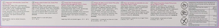 Nährwerte und Zutaten idiS Fondant ausgerollt (1 x)