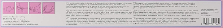 Nährwerte und Zutaten idiS Fondant ausgerollt (1 x)