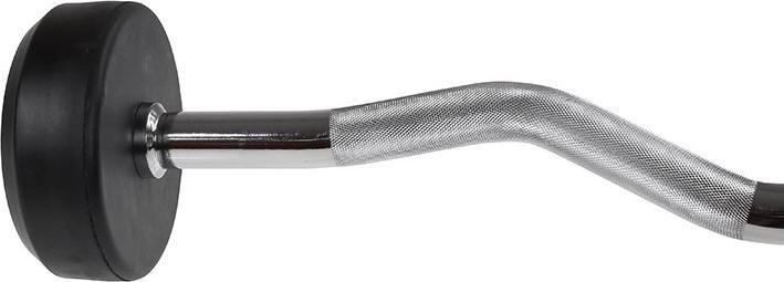 HMS Gsl-10 Langhantel/Gebrochene Stange Gummiert 10 kg (1 x 10 kg)