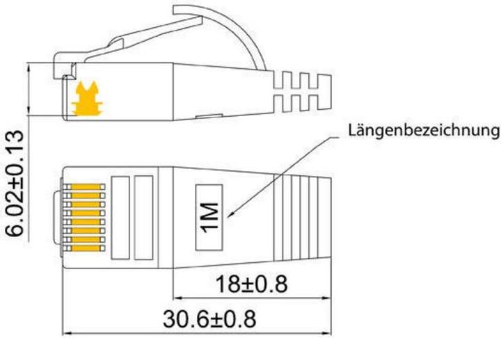 Image du produit Wirewin Câble de réseau (S/FTP, CAT6, 0.25 m)