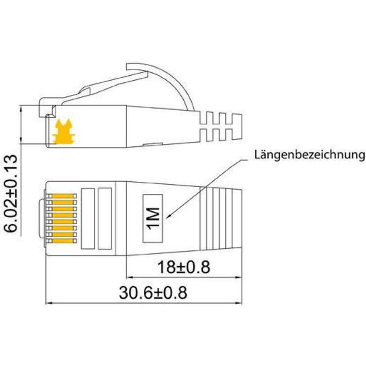 Thumbnail - Wirewin Netzwerkkabel (S/FTP, CAT6, 0.25 m), Netzwerkkabel