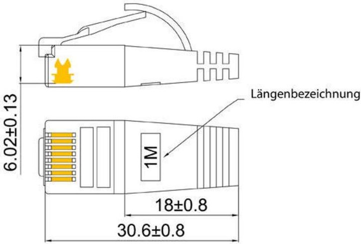 Image du produit Wirewin Câble de réseau (STP, CAT6, 0.25 m)