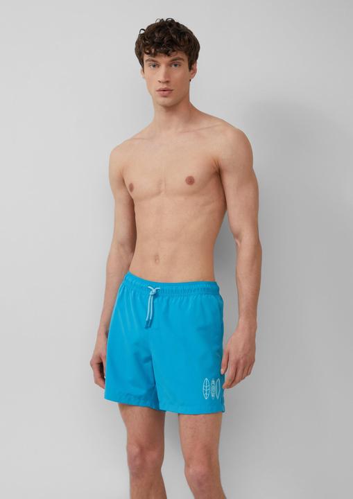 Produktbild S.Oliver Badehose Badeshorts mit Artwork und Eingrifftaschen (L)
