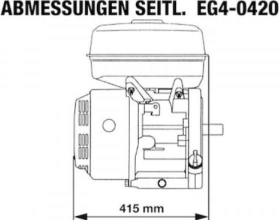 Immagine prodotto Rotek - luftgekühlter 1-Zylinder 4-Takt 419ccm Benzinmotor, EG4-0420-5HE-V2